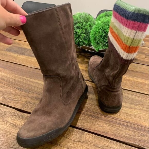 🤎coach leather/wool boots. 2 ways to wear! Size 7. New condition. Brown. - Picture 8 of 10